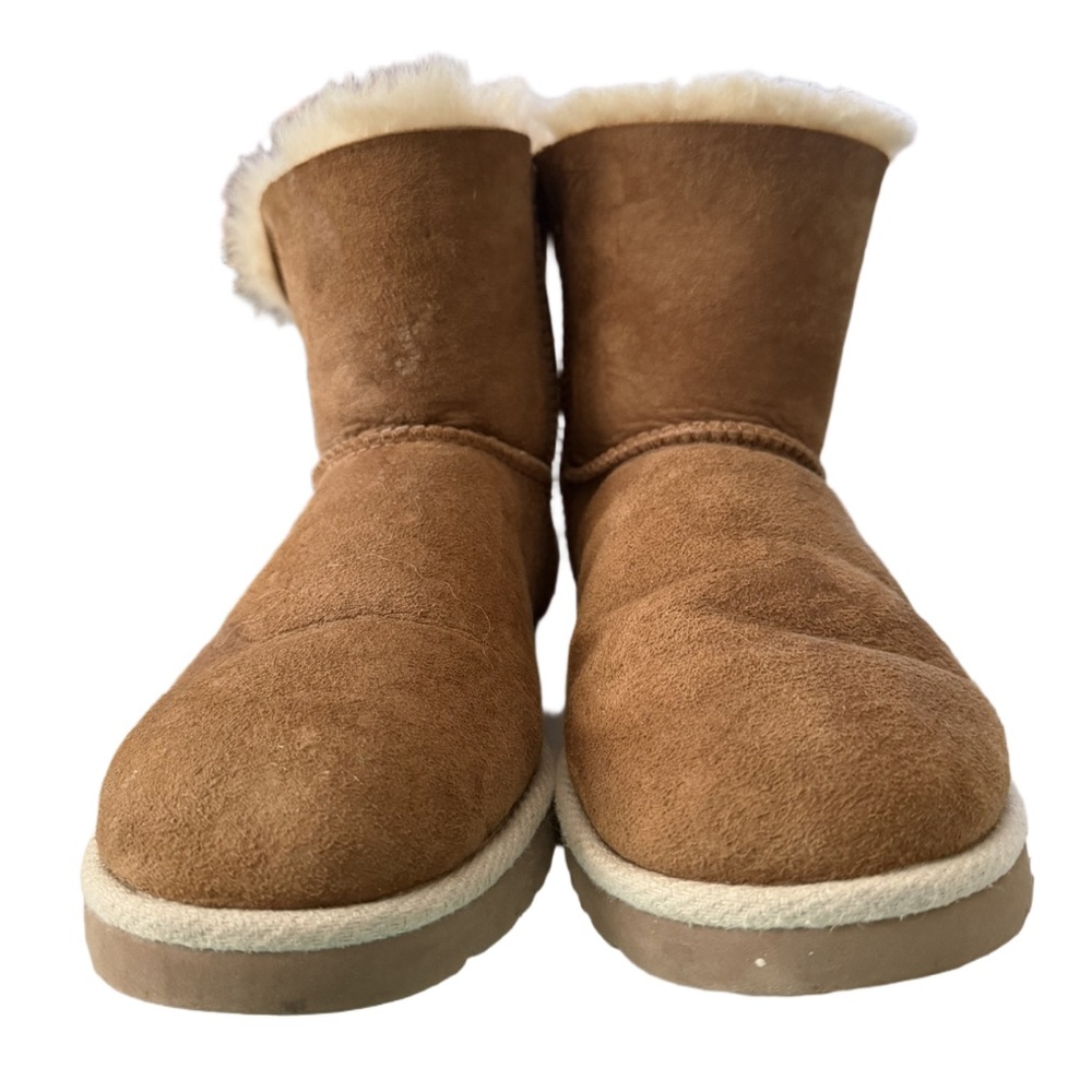 UGG Australia Original Women’s Selene Bow Nautical Rope In Chestnut Size 8 - Picture 3 of 6
